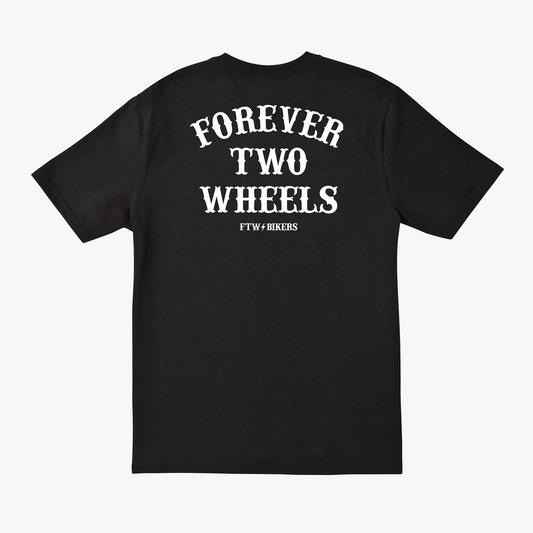 Forever Two Wheels Black T-Shirt