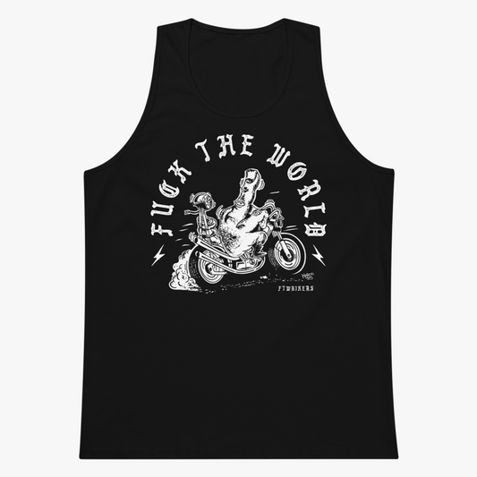 Fuck the World Black tank top