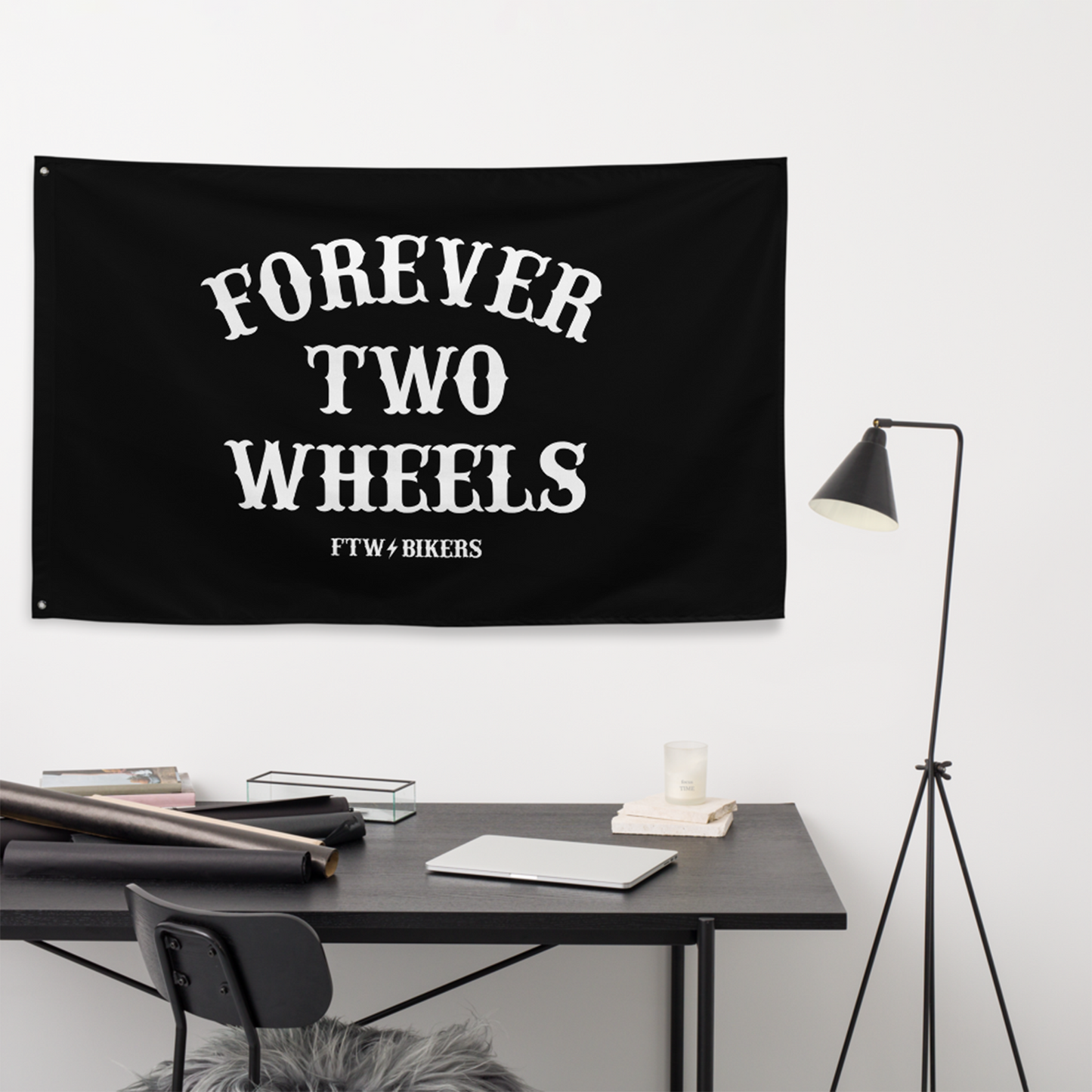 Forever Two Wheels Flag