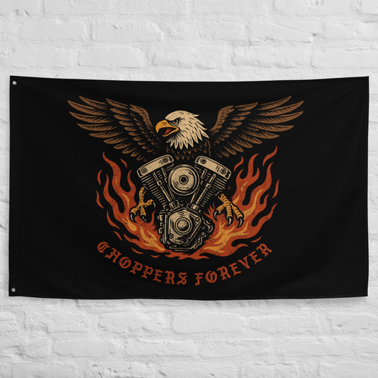 Choppers Forever Eagle Flag