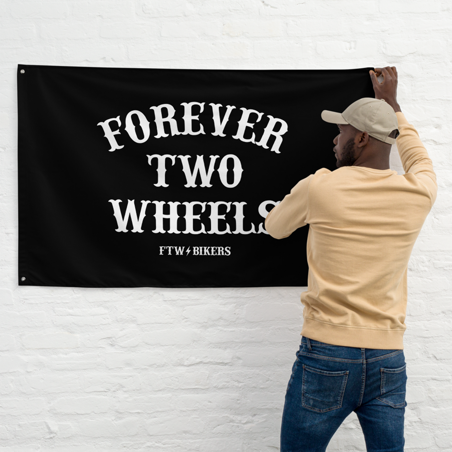 Forever Two Wheels Flag