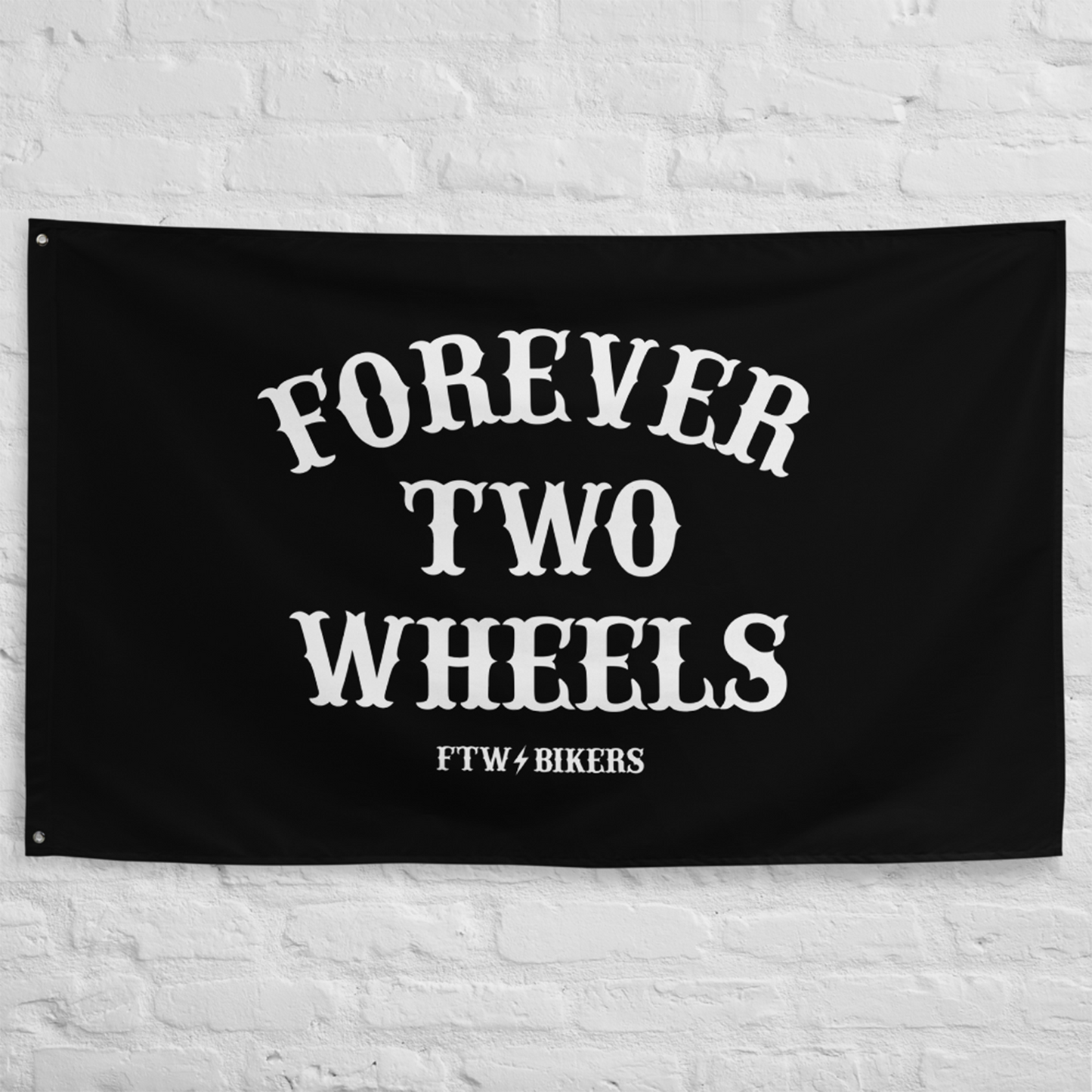Forever Two Wheels Flag